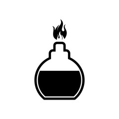 laboratory equipment icon, coronavirus ico n vector symbol isolated illustration white background