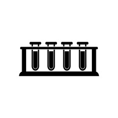 laboratory equipment icon, coronavirus ico n vector symbol isolated illustration white background