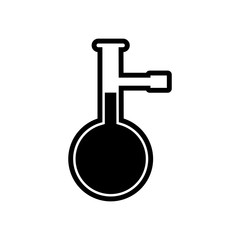 laboratory equipment icon, coronavirus ico n vector symbol isolated illustration white background