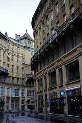 Through the streets of Budapest on a damp and rainy day