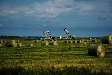 The oil and gas industry working together with the agriculture industry on the Canadian Prairies in...