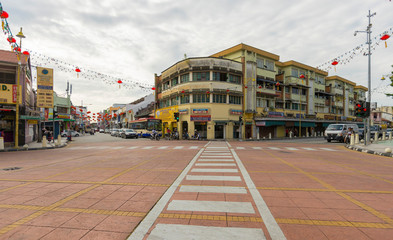 Street view of Georgetown in Penang, Malaysia 