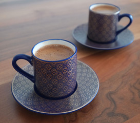 world coffee day a cup of turkish coffee on the table