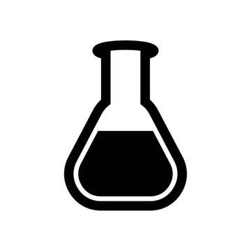laboratory equipment icon, coronavirus ico n vector symbol isolated illustration white background