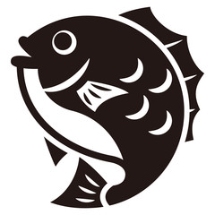 鯛のアイコン-Red snapper