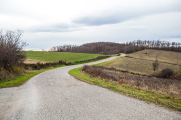 Fototapeta na wymiar Natural Landscape Rural road