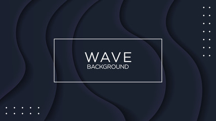 Elegant Black Abstract Modern Background Wave, Wavy Premium Vector Design