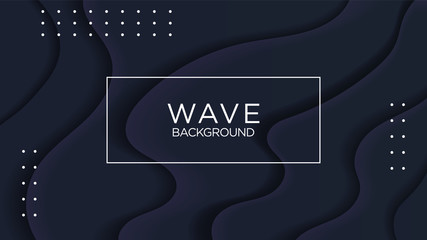 Elegant Black Abstract Modern Background Wave, Wavy Premium Vector Design