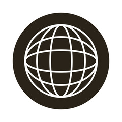 sphere world planet block style icon