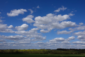 Clouds in blue sky