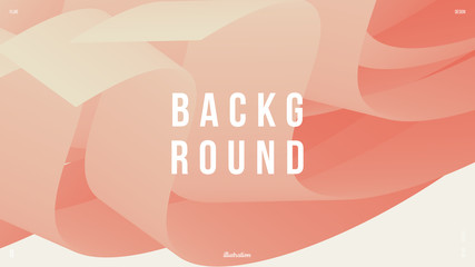 Dynamic composition with trendy liquid fluid 3d shapes. Minimal wallpaper, backdrop, background. Eps10 vector illustration.