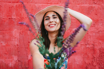 Beautiful woman portrait.