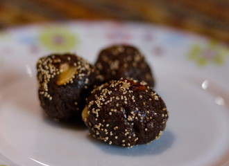 delicious home made laddu.