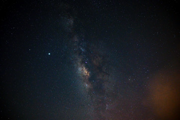 Milky way galaxy with stars Space background