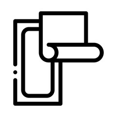 wax stripes icon vector. wax stripes sign. isolated contour symbol illustration