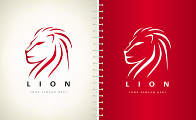 Lion logo animal vector design © Natalia Iachimova