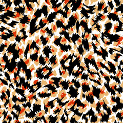 pattern design of leopard animal print vector