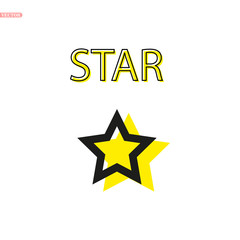 5 star icon vector illustration Rating review flat icon for apps and websites, infographics - Vector