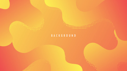 Orange Gradient Background, Wallpaper. Cover, Header, Landing, Ad, Advertising, Blank, Space Template. Design Graphic Vector EPS10
