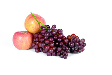 fruits on white background