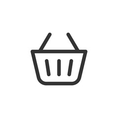 Basket icon. Shopping symbol modern, simple, vector, icon for website design, mobile app, ui. Vector Illustration