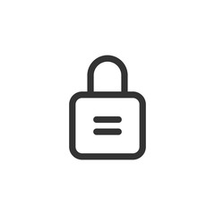 Lock icon. Padlock symbol modern, simple, vector, icon for website design, mobile app, ui. Vector Illustration