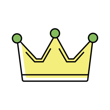 recommend clip art: crown king line and fill style icon