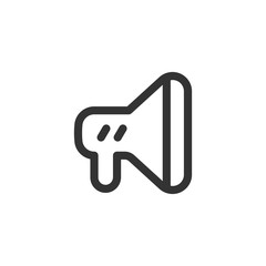 Loudspeaker icon. Megaphone symbol modern, simple, vector, icon for website design, mobile app, ui. Vector Illustration