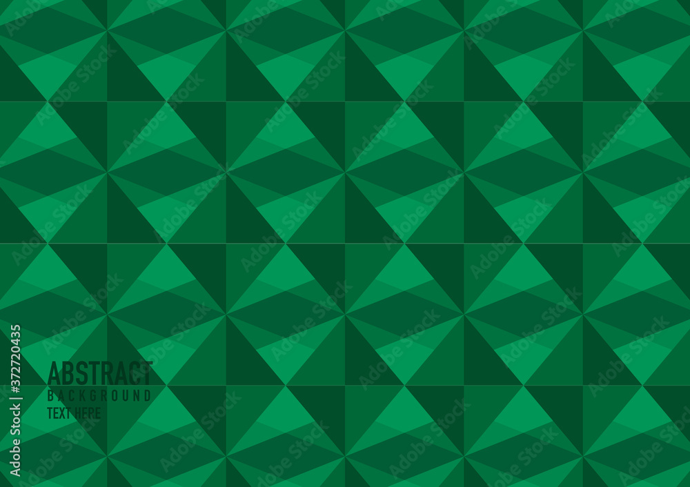 Wall mural polygon abstract on a green background. light green vector shining triangular pattern. an elegant br