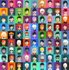 High quality avatar, people vector icons