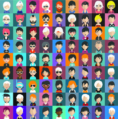 High quality avatar, people vector icons