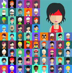 Obraz na płótnie Canvas People avatar