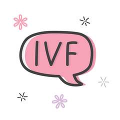 IVF (In Vitro Fertilization) concept - vector illustration