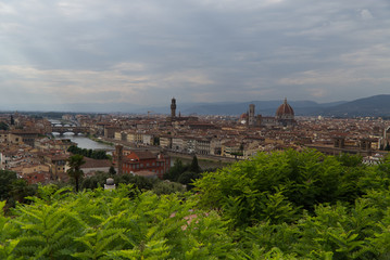 Naklejka premium View of Florence from Piazzale Michelangelo