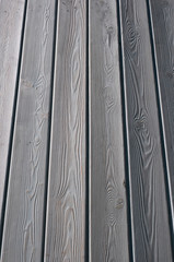 Old bleached wooden planks background. Perspective
