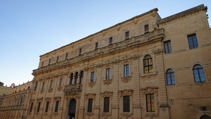Fototapeta na wymiar Historical Buildings in South Italy