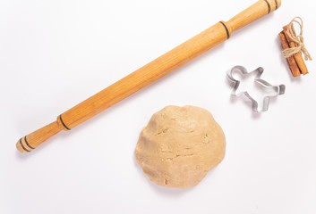 Dough for baking Christmas gingerbread.
