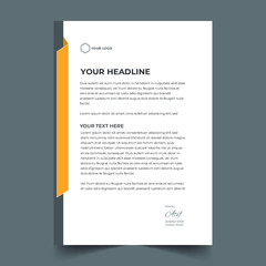 Modern Creative & Clean Corporate Business style letterhead design template for company project.Corporate Business Professional letterhead design template.Ready for abstract,identity,elegant,vector, 