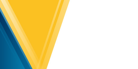 Blue yellow white abstract background geometry shine and layer element vector for presentation design. Suit for business, corporate, institution, party, festive, seminar, and talks. 