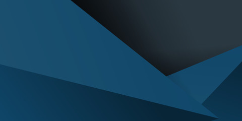 Abstract background dark blue with 3d triangle elements
