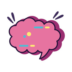 slang speech bubble expresion line and fill style