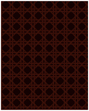 Darl natural cane webbing effect seamless pattern burgundy background