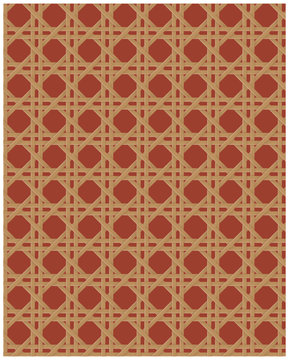Natural cane webbing effect seamless pattern blush pink background
