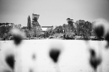 Zechentürme in Schneelandschaft