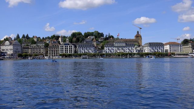 Lake Lucerne in Switzerland also called Vierwaldstaetter See in Switzerland - travel photography