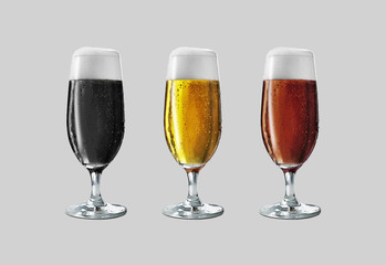 Cold Beer Glassware Goblet Mockup

