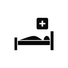 Patient and Sick icon set. Hospital Clinic Medical Healthcare Doctor Nurse Icon Symbol.