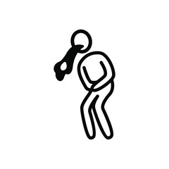 Patient and Sick icon set. Hospital Clinic Medical Healthcare Doctor Nurse Icon Symbol.