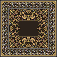 Obraz premium Decorative ornate retro design card