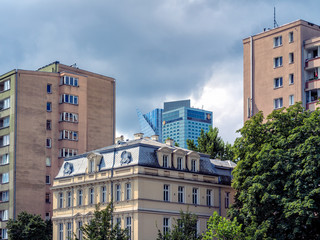 Warsaw architectural contrasts